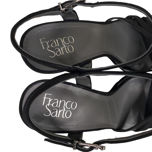 Franco Sarto Womens 8.5 Damilis Platform Sandal in Black NEW - Picture 8 of 11
